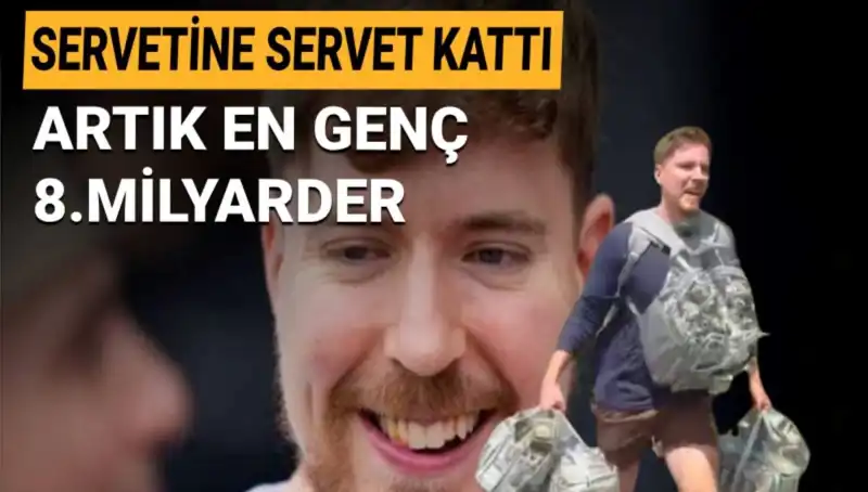 YouTube Dünyasının Yıldızı MrBeast, 1 Milyar Dolarlık Servetiyle En Genç Milyarder Oldu!