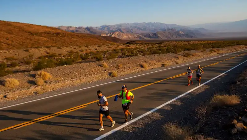 Ölüm Vadisi’nde Dünyanın En Zor Maratonunda Rekor Kıran Koşucu