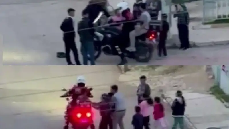 Polis Memurunun Hoş Sürprizi: Çocukları Motora Bindirdi