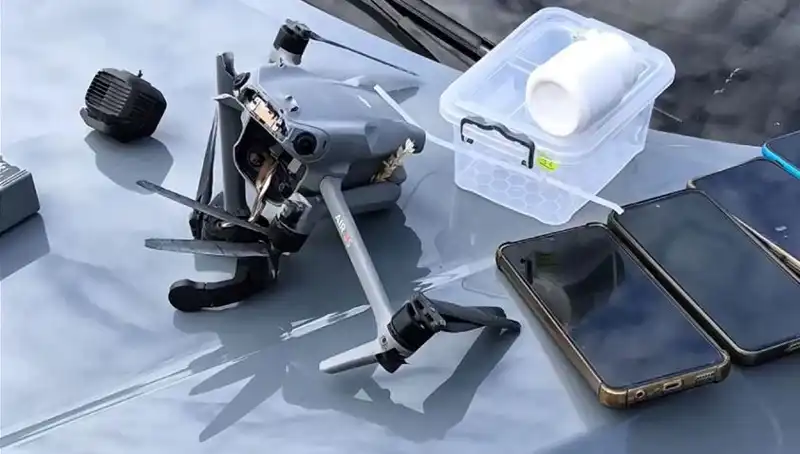 Uyuşturucu Sevkıyatı Yapan Drone, Güvenlik Güçleri Tarafından Vuruldu!