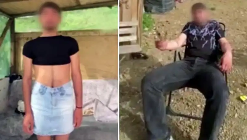 Hırsızları Yakalayıp Kadın Kıyafeti Giydirdiler: Sosyal Medyada Tepki Çekti