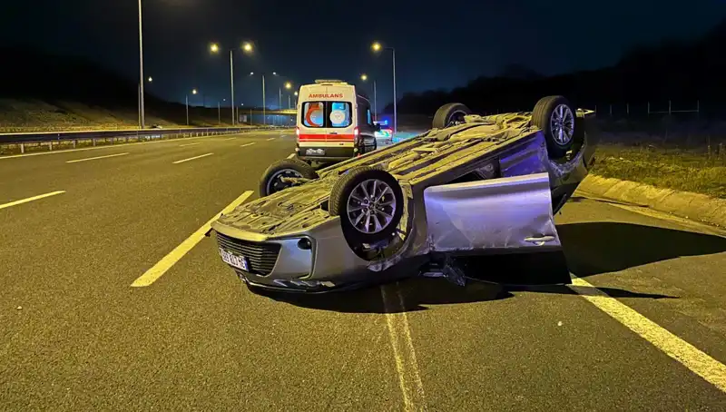 Kuzey Marmara Otoyolu'nda Korkunç Kaza: İki Otomobil Çarpıştı, Yaralılar Var!