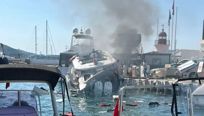 Bodrum'da Tekne Patladı: Olayda Yaralılar ve Kurtarma Çalışmaları Sürüyor