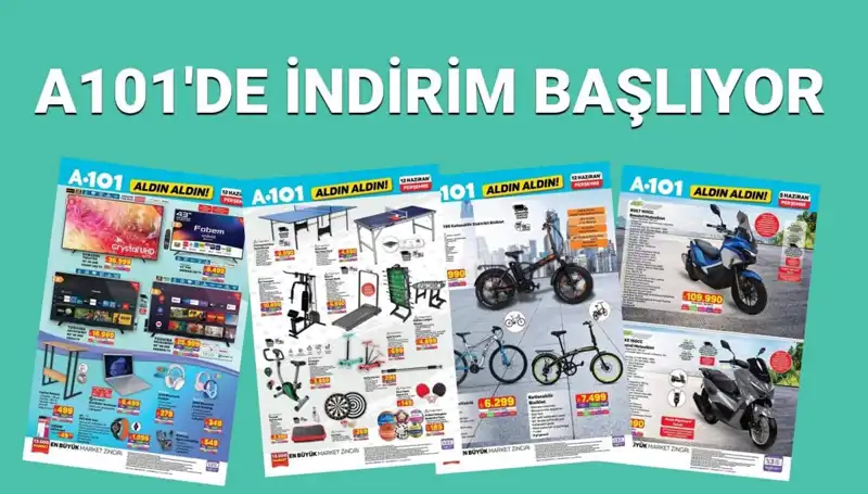 A101 12 Haziran Aktüel Kataloğu: Beyaz Eşya, Mutfak Ürünleri ve Spor Ekipmanları Burada