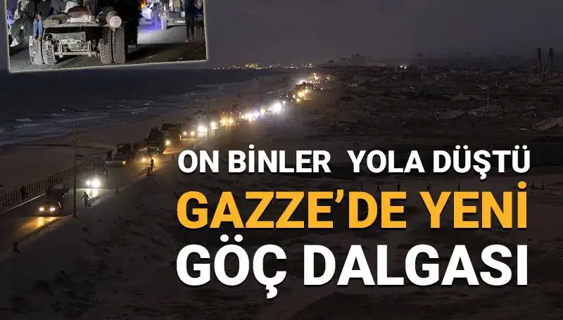 Gazze'de Yeni Göç Dalgası: Savaşın Alevleri İnsanları Sürüyor