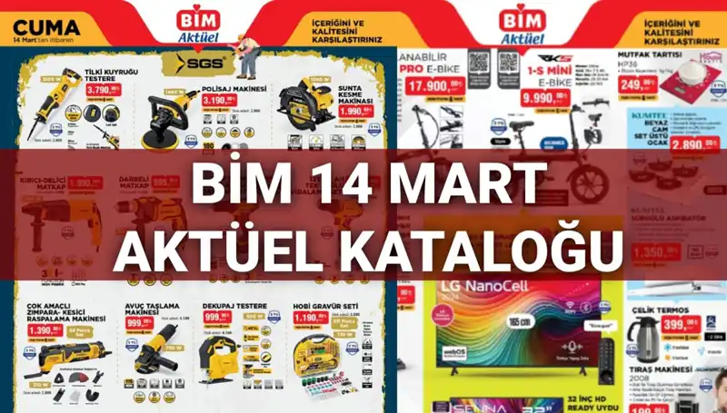 BİM, 14 Mart Cuma Aktüel Kataloğunda Neler Var?