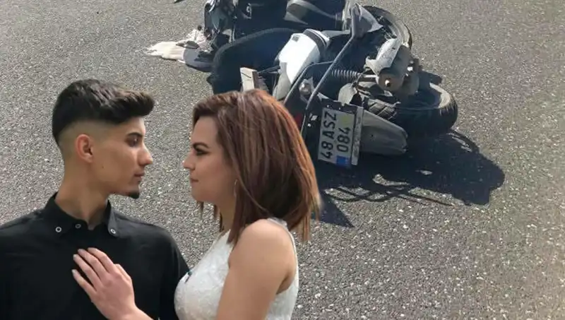 Genç Aşıklar Motosiklet Kazasında Hayatlarını Kaybetti