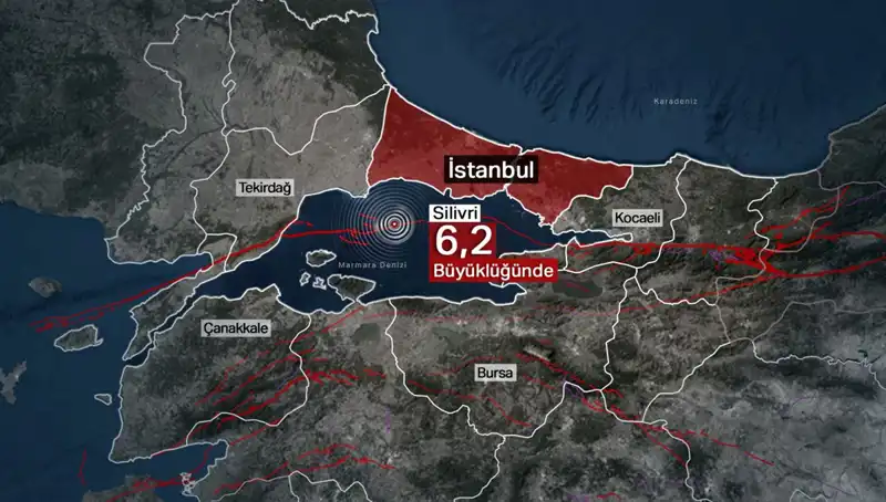 İstanbul'da 6,2 Büyüklüğünde Deprem! Şehir Beşik Gibi Sallandı